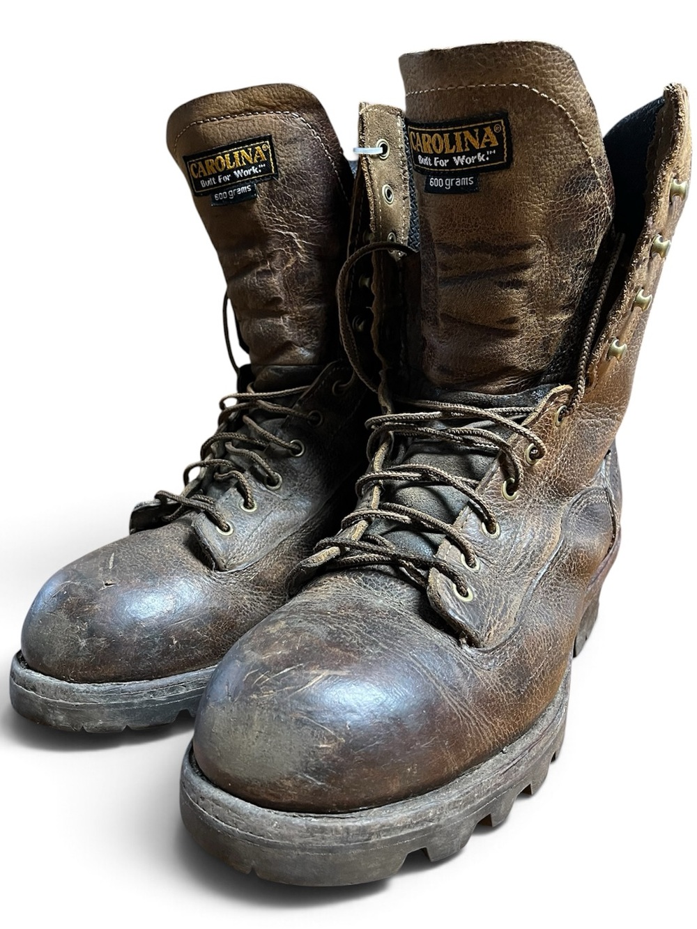 Carolina logger, Thinsulate Brown Leather Work Boots with Lug Sole